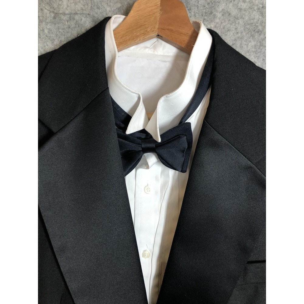 Carlo Rosati Tuxedo Jacket Mens 40 Black Polyester Wool One Button Formal Event